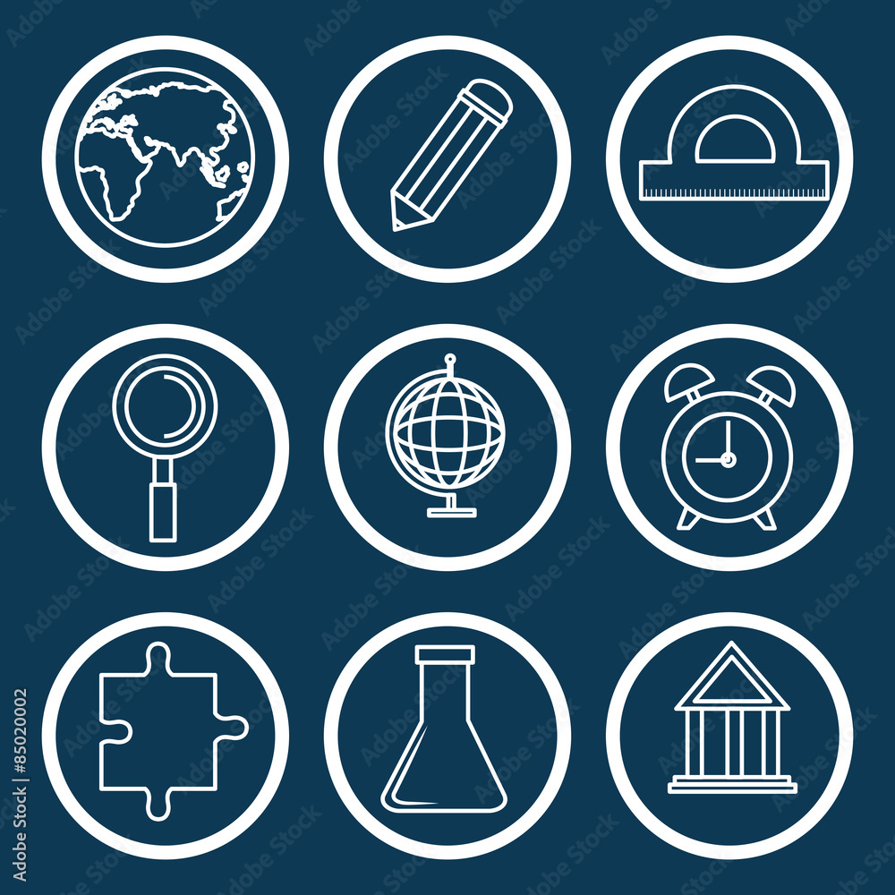 Line icons design. Line icons design.