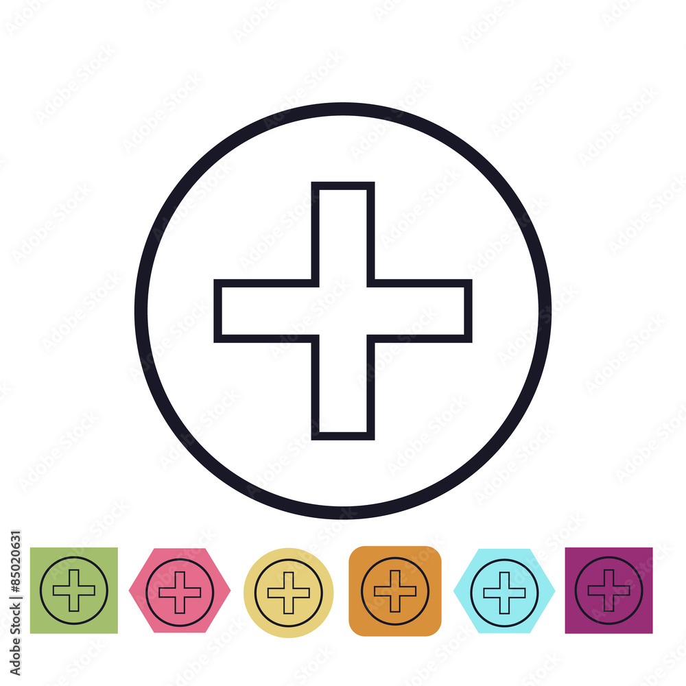 Fototapeta premium Medical help icon