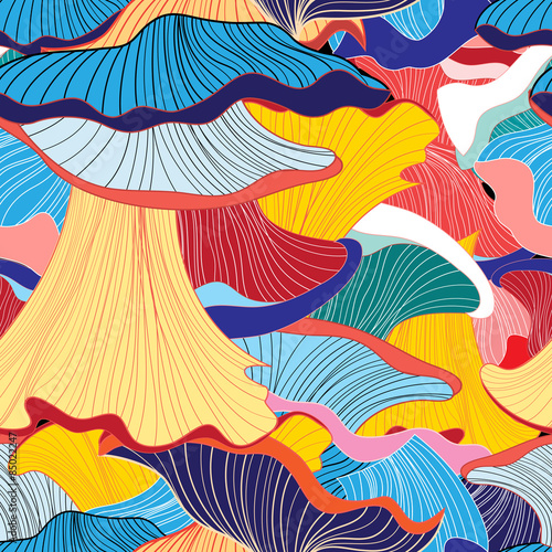 pattern of mushrooms