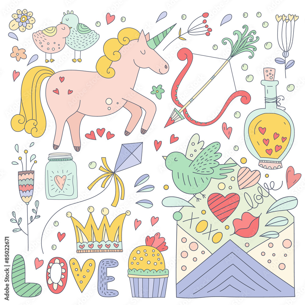 Valentines Day Doodle Collection Valentines Day Doodle Collection