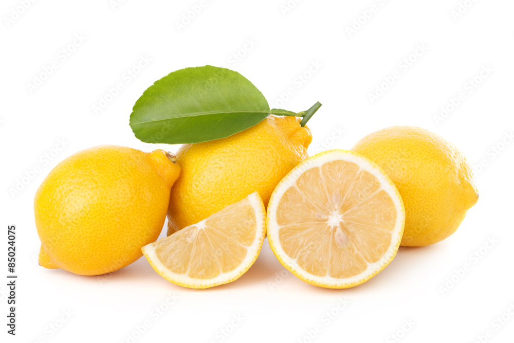 Lemon isolate on white background