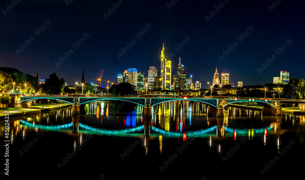 Frankfurt am Main during sunset