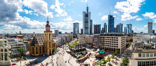 Financial district in Frankfurt