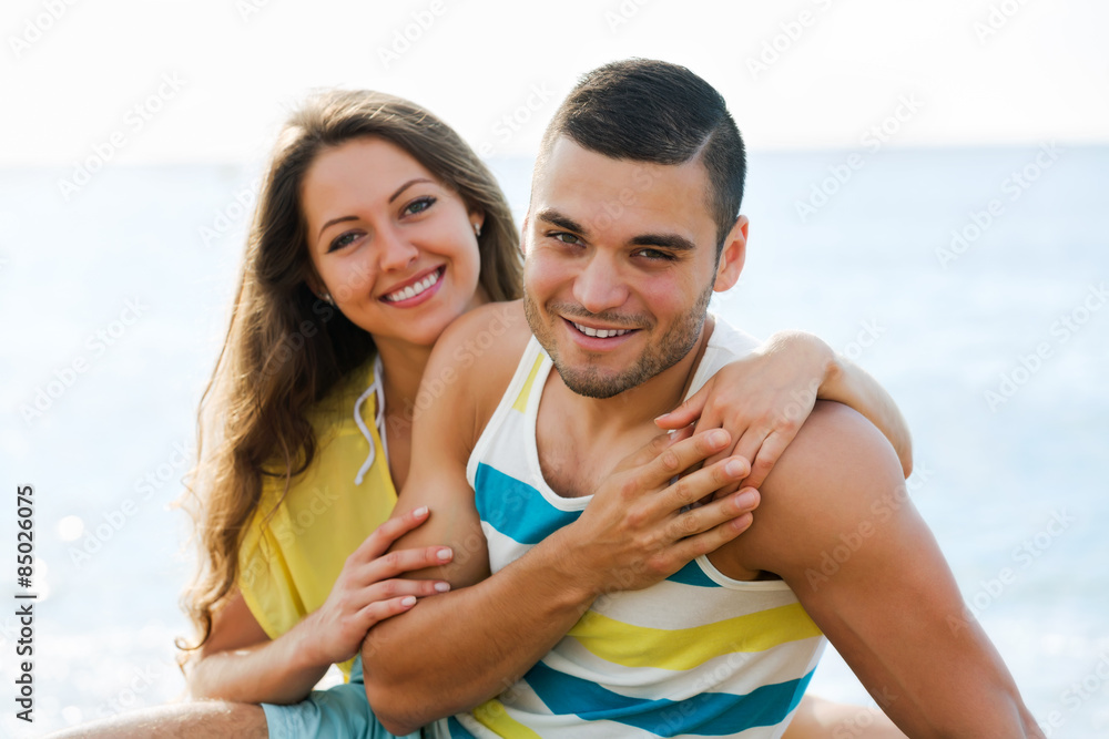 Fototapeta premium Couple at seaside
