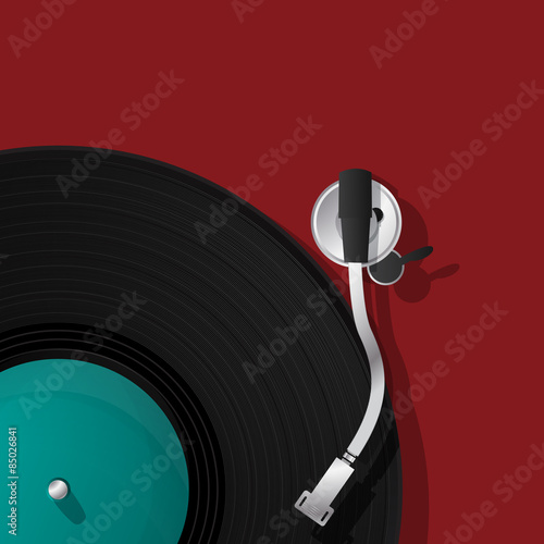 DJ record player icon