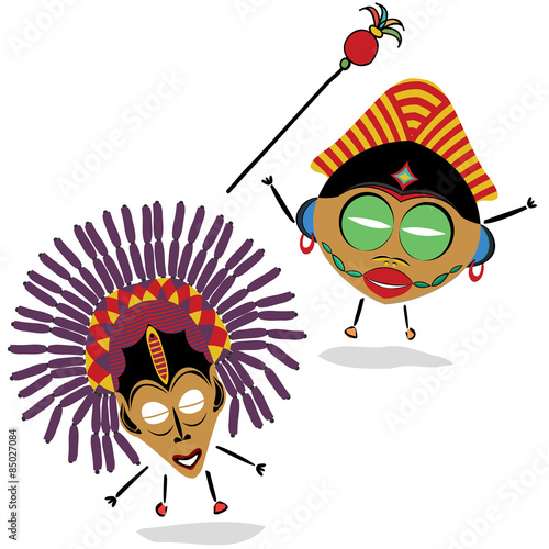 Ancient shaman characters