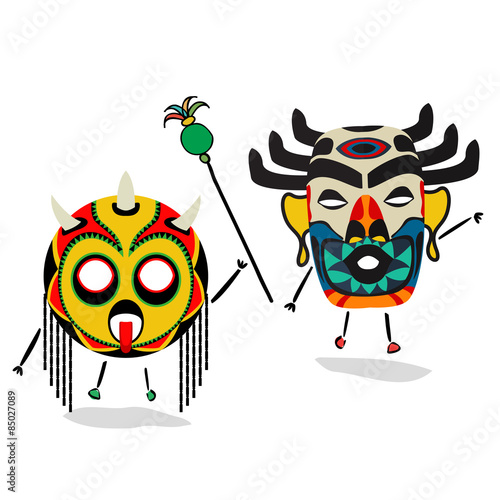 Ancient shaman characters
