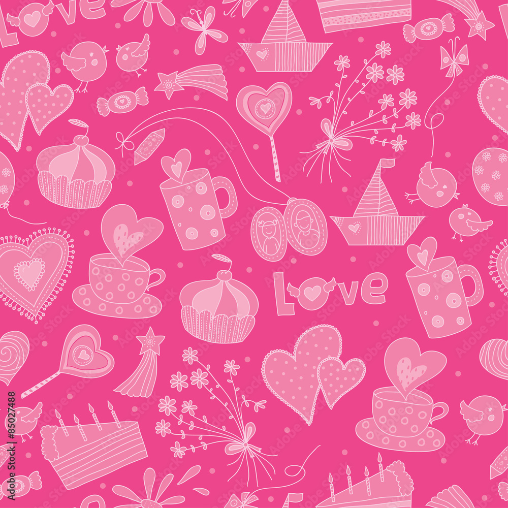 Love seamless pattern. Love seamless pattern.
