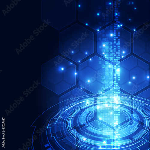 vector digital global technology interface, abstract background