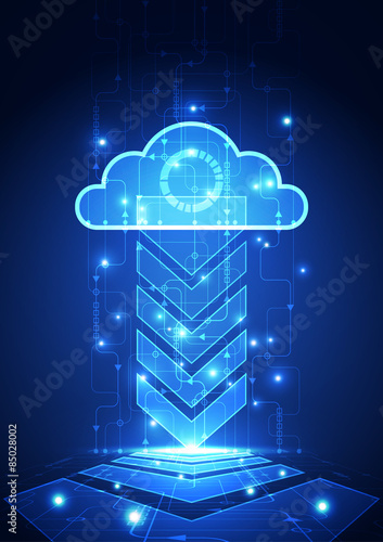vector digital technology internet, abstract background