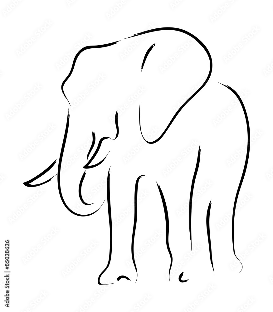 Elephant Stock Vector | Adobe Stock
