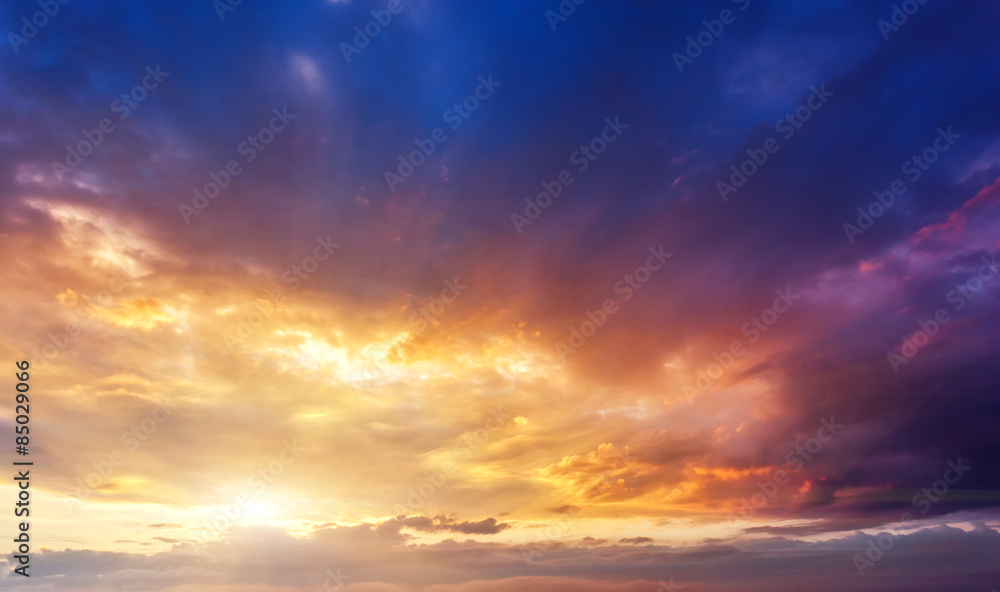 Obraz premium sunset sky