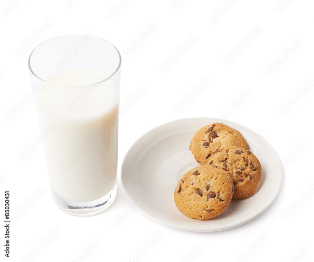 Cookies and glass of milk composition Cookies and glass of milk composition