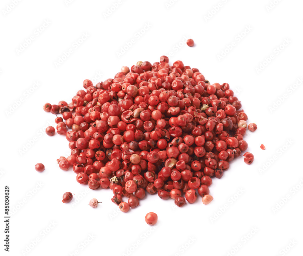 Pile of red pepper seeds isolated Pile of red pepper seeds isolated