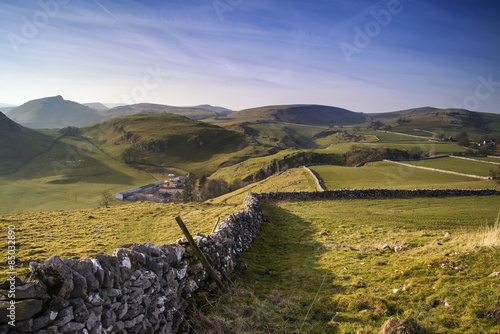 Stunning landscape of Chrome Hill and Parkhouse Hill in Peak Dis photo