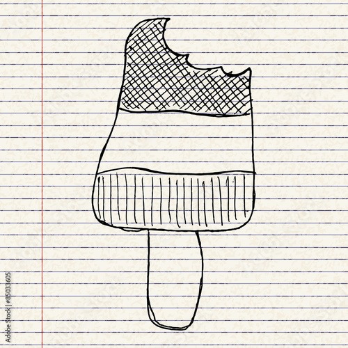 illustration of an ice lolly