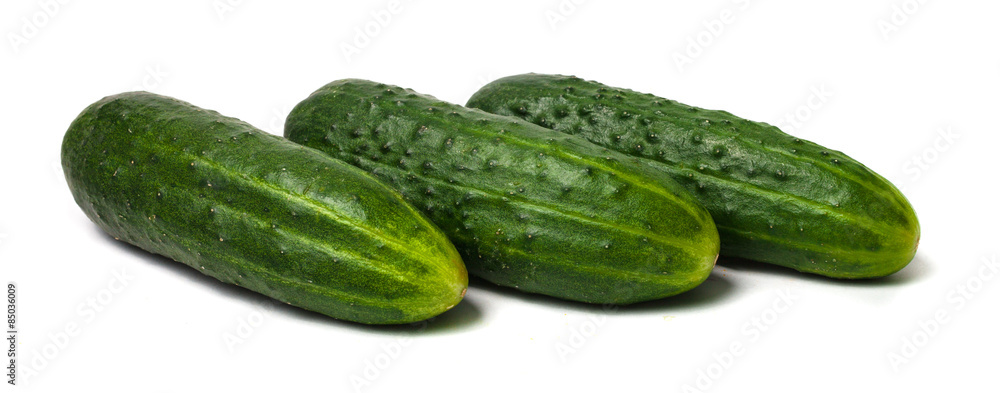 Green fresh cucumbers Green fresh cucumbers
