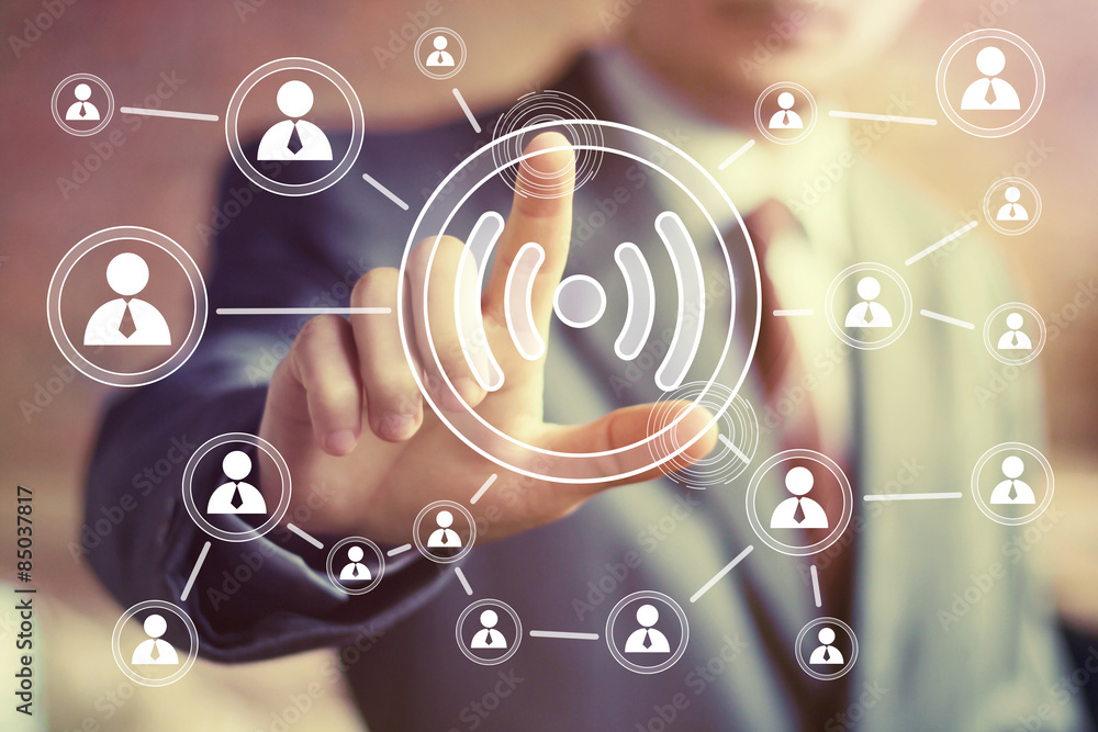 Business button Wifi connection web signal sign Business button Wifi connection web signal sign
