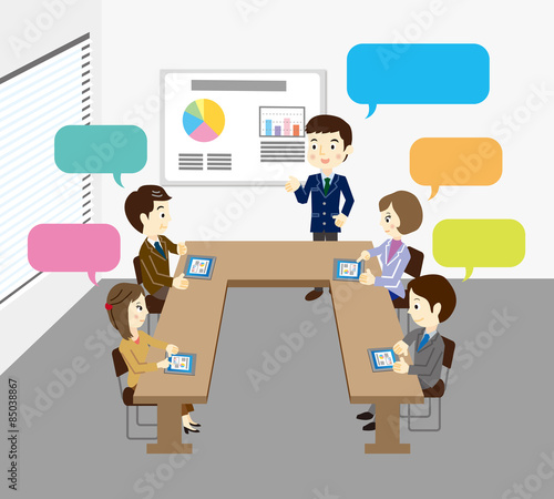 ビジネスチーム　ミーティング