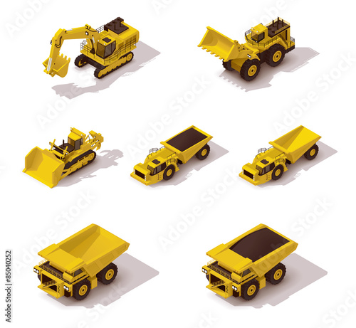 Vector isometric mining machinery set