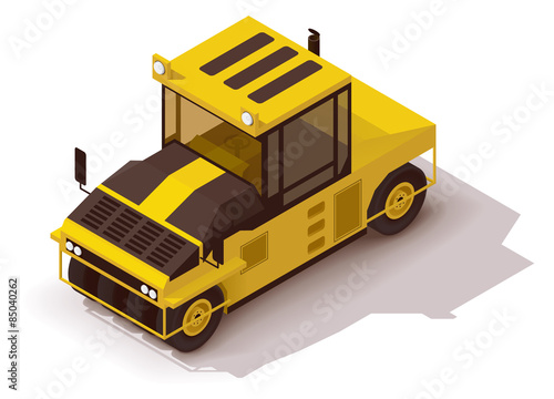 Vector isometric pneumatic road roller