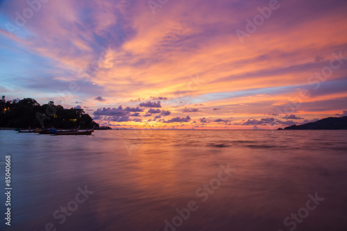 Sunset Patong beach, Phuket, Thailand