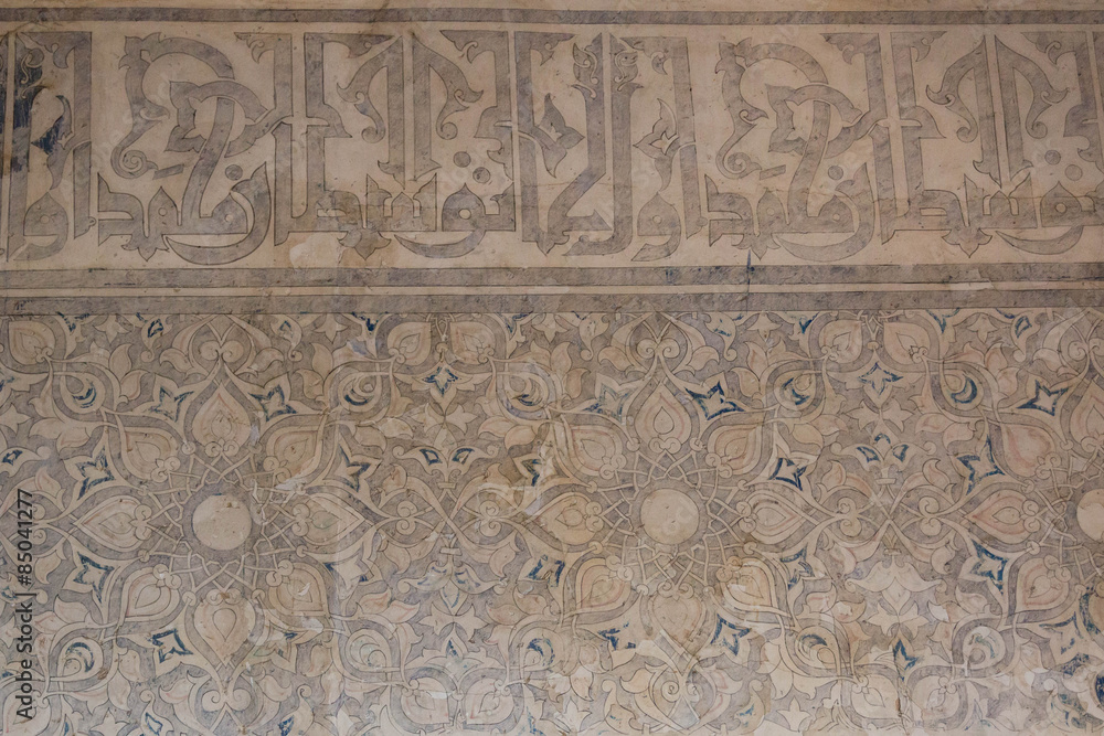 details from the 14th century Oljeitu mausoleum in Soltaniyeh, Iran