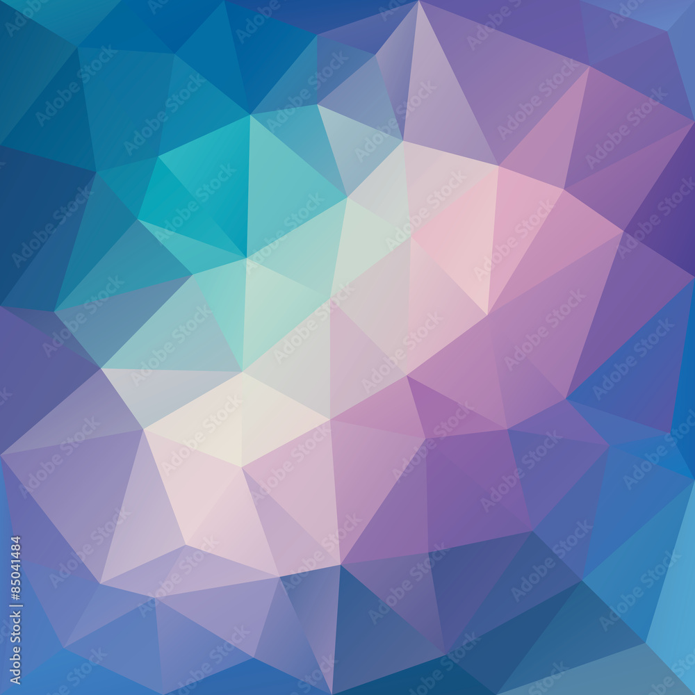 Purple and blue low polygon mosaic background, vector design Purple and blue low polygon mosaic background, vector design