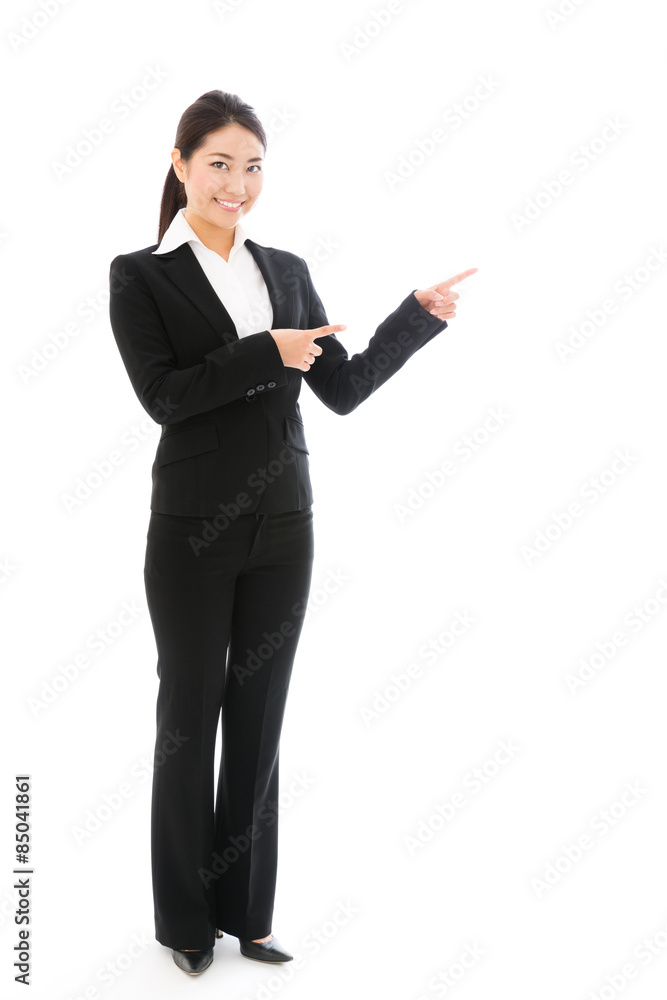 asian businesswoman on white background asian businesswoman on white background