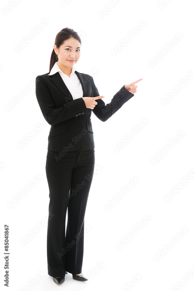 asian businesswoman on white background asian businesswoman on white background