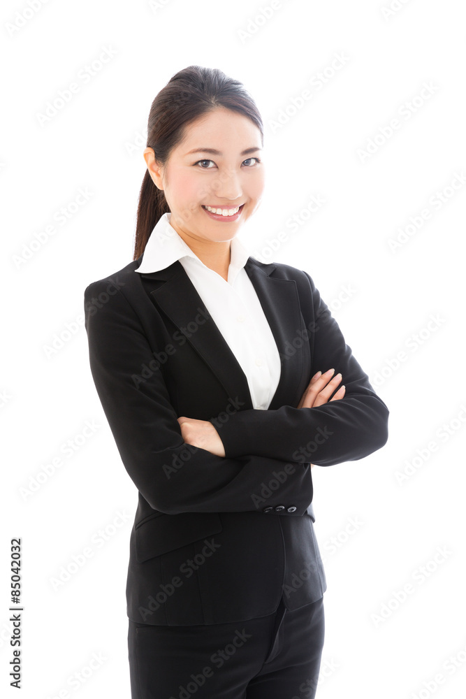 asian businesswoman on white background asian businesswoman on white background