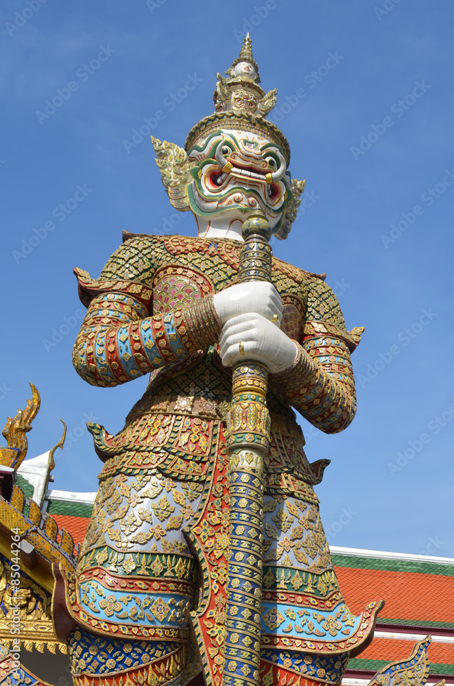 giant guardian in Bangkok Thailand / Sculpture giant guardian in Bangkok Thailand.