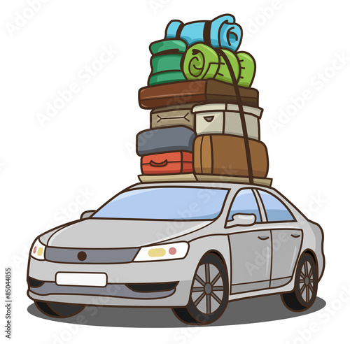 Vector Car with luggage