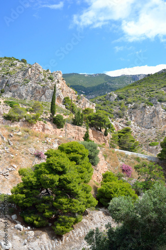 Summer landscape in Greece.