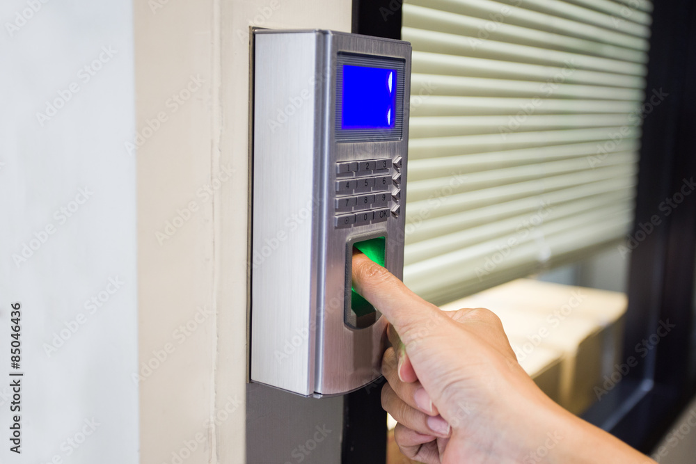 fingerprint and password lock in a office building fingerprint and password lock in a office building