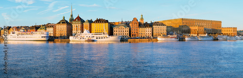 Stockholm waterfront panora...