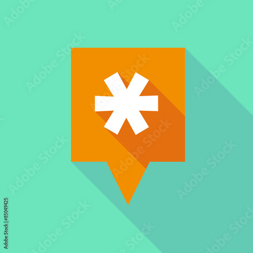 Tooltip icon with an asterisk