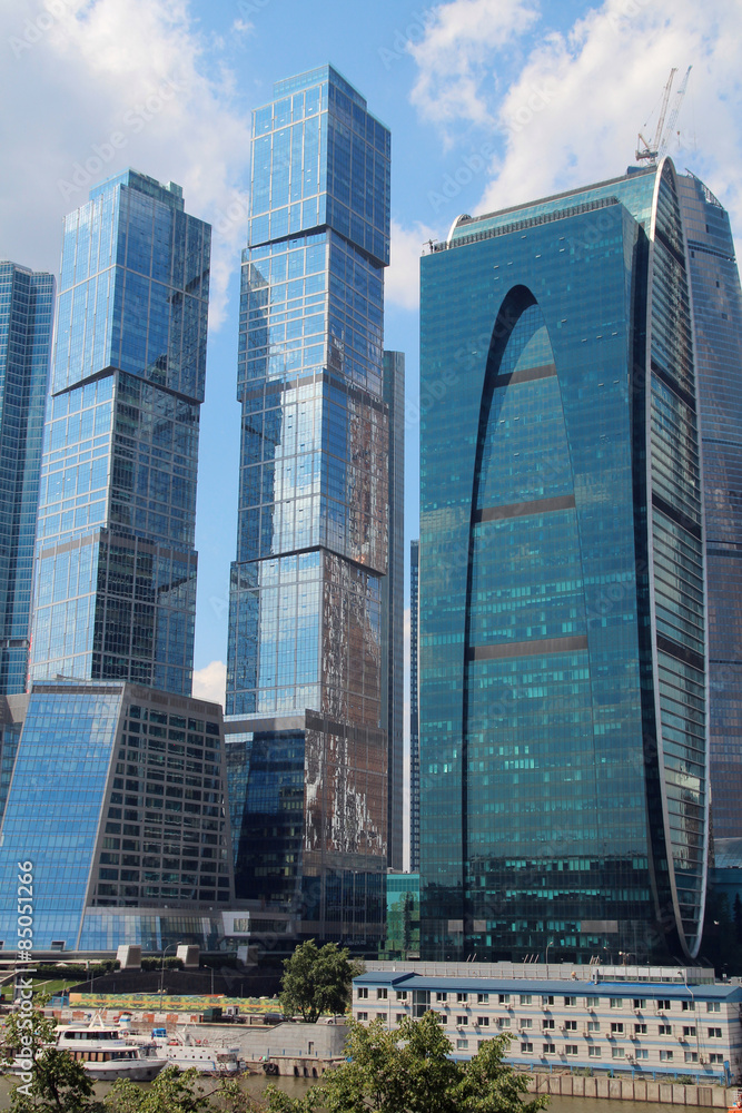 Obraz premium Moscow city business center, Russia