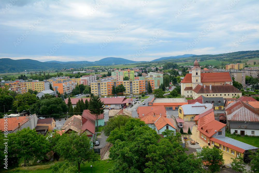 City scene, Filekovo, Slovakia