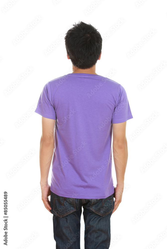 Fototapeta premium man with blank t-shirt