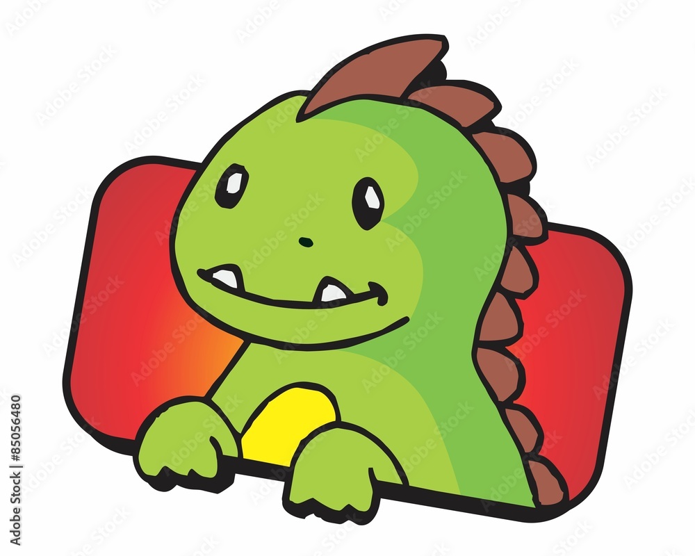 Obraz premium cute dinosaur
