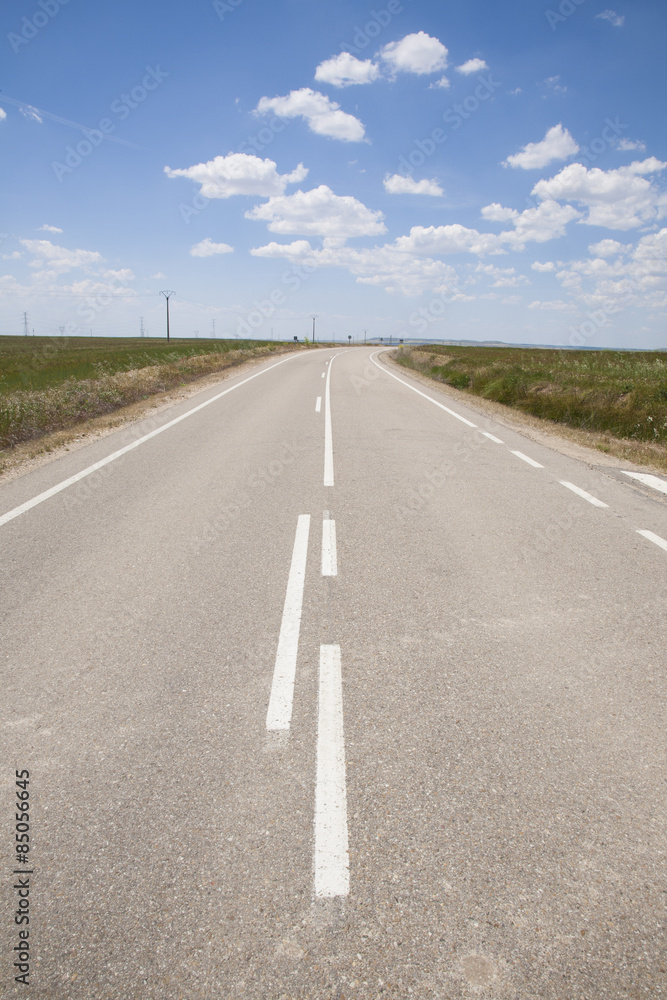 Obraz premium road through curve