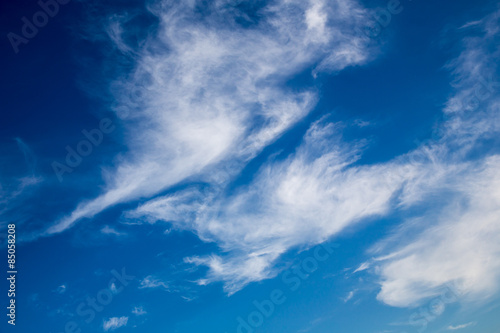 blue sky with cloud closeup