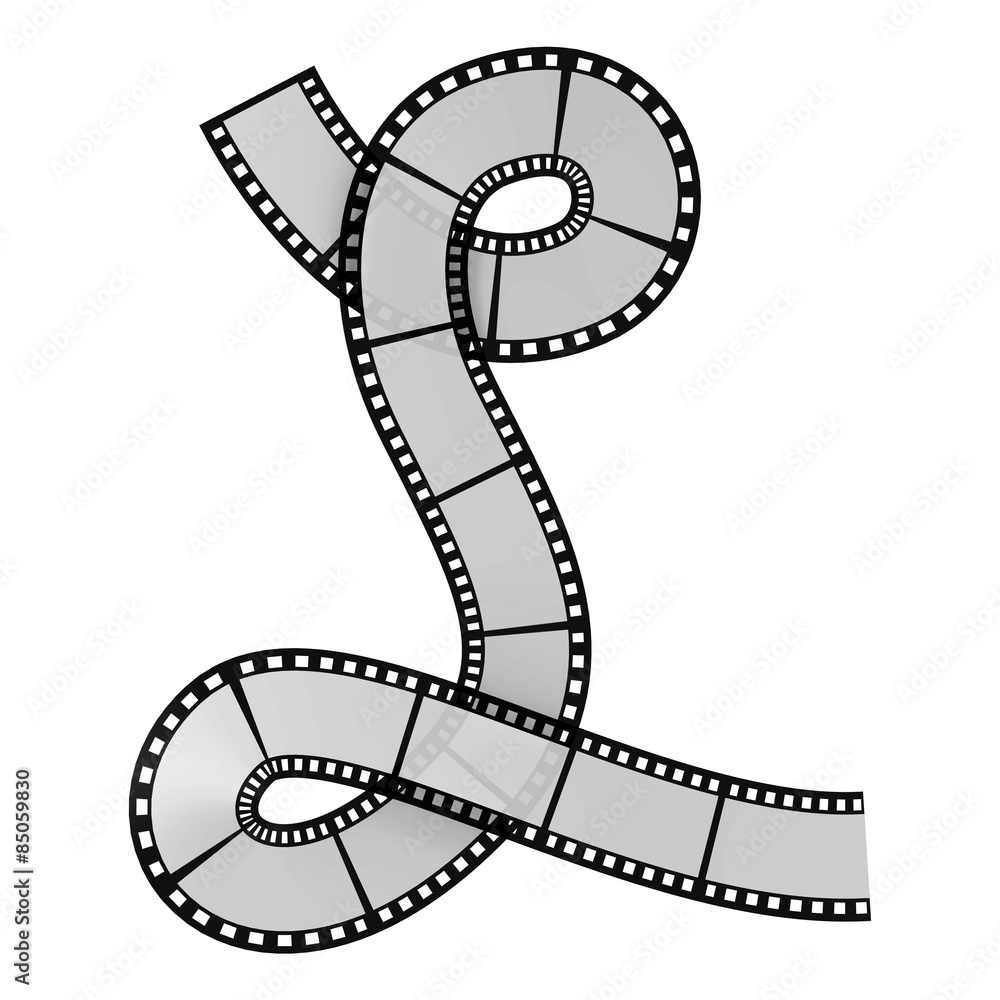 Film strip alphabet letter