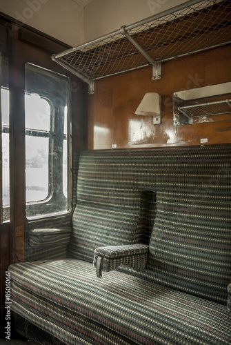 Vintage Train Compartment.