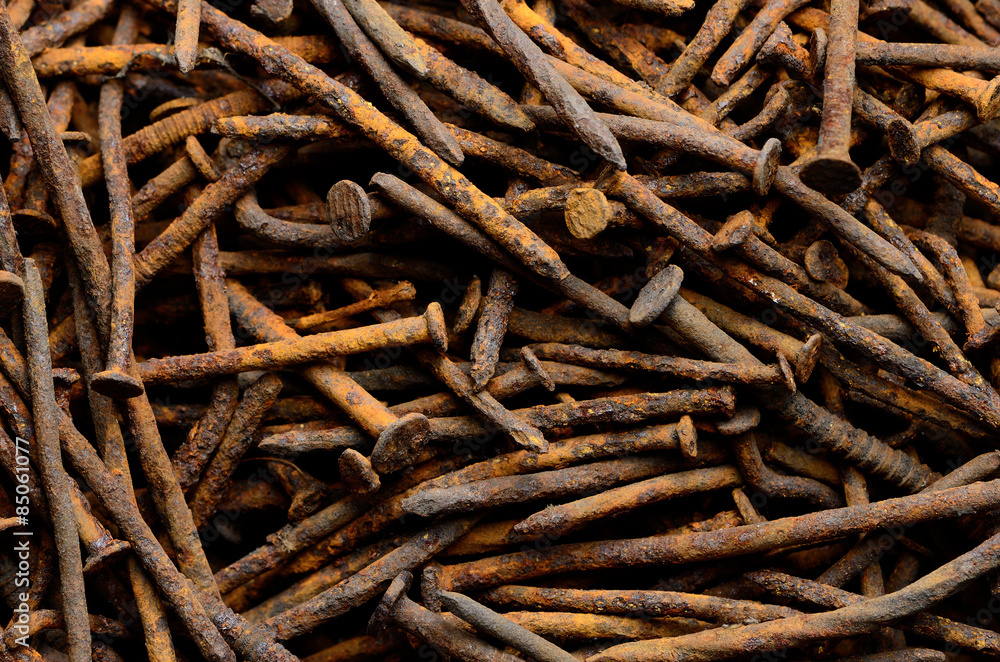 Old rusty nails