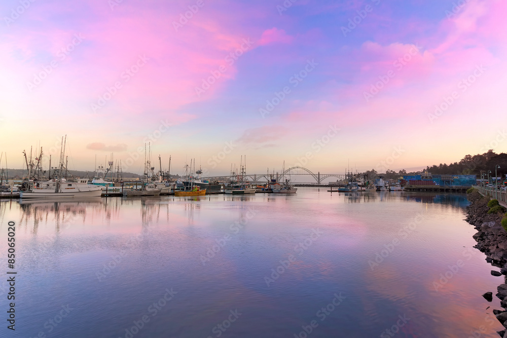 Obraz premium Newport Oregon Sunset