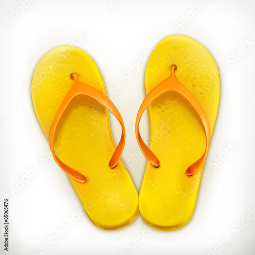 Flip flops, vector icon