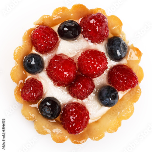 Sweet cakes with berries