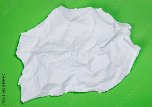 Piece of crumpled paper
